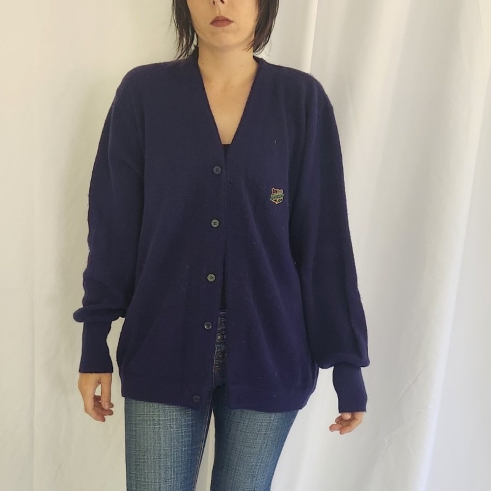 70s Blueโ Acrylic Cardigan
